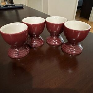 nwt le creuset egg cups 4 rhone